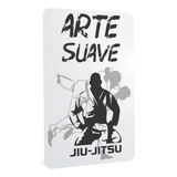 Quadro De Metal Jiu Jitsu Estilo Luta Arte Suave Sensei