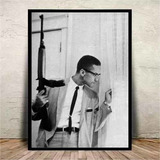 Quadro Decorativ Foto Malcolm X Ativista