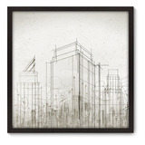 Quadro Decorativo - Arquitetura - 70cm X 70cm - 009qnud