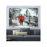 Quadro Decorativo 1 Peça 40x60 Arvore Flores Londres