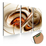 Quadro Decorativo 122x60 Sala Quarto Abstrato Moderno Design Cor Água Cor Da Armação Água