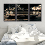 Quadro Decorativo 135x64cm Carro Antigo Impala