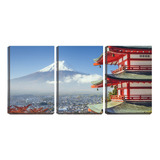 Quadro Decorativo 68x126 Monte Fuji Neve