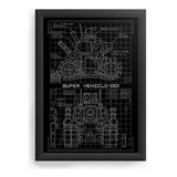 Quadro Decorativo A3 (45x33) Metal Slug Blueprint Sv 001