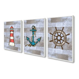 Quadro Decorativo Âcora Marinheiro Navio Barco