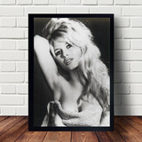 Quadro Decorativo Atriz Brigitte Bardot C\moldura A3 45x33