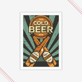 Quadro Decorativo Bar Cerveja Bebidas Tema Boteco - Cold Bee