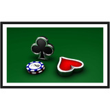 Quadro Decorativo Baralho Pôquer Decoração 86