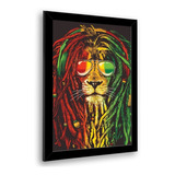 Quadro Decorativo Bob Marley Leão Reggae