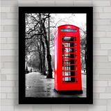 Quadro Decorativo Cabine Telefônica Londres -