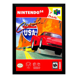 Quadro Decorativo Capa A3 33x45 Cruis'n Usa Nintendo 64