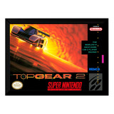 Quadro Decorativo Capa A3 45x33 Top Gear 2 Super Nintendo