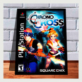 Quadro Decorativo Capa A3 Gamer Playstation 1 Chrono Cross