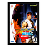 Quadro Decorativo Capa A4 25x33 Cm Dreamcast Capcom Vs Snk 2