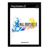 Quadro Decorativo Capa A4 25x33 Final Fantasy 10 Jp Ps2