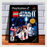 Quadro Decorativo Capa A4 25x33 Lego Star Wars 2 Ps2