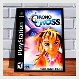 Quadro Decorativo Capa A4 Gamer Chrono Cross Playstation 1