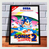 Quadro Decorativo Capa Sonic 2 A4