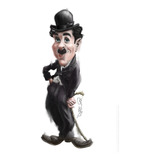 Quadro Decorativo Caricatura Charles Chaplin Carlitos
