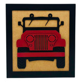 Quadro Decorativo De Parede Jeep Em