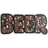 Quadro Decorativo De Porta Tampinhas Beer - 109un Mdf 6 Mm.
