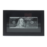 Quadro Decorativo Dollar Milhão Escritório Preto E Branco