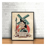 Quadro Decorativo Dom Quixote Pop 24x18cm