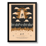 Quadro Decorativo Filme E.t Arte Minimalista A3