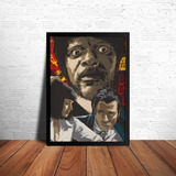 Quadro Decorativo Filmes Pulp Fiction Poster Moldura 42x30cm