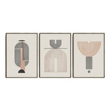 Quadro Decorativo Formas Geométricas Minimalista Entrada