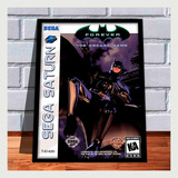 Quadro Decorativo Gamer Capa A3 Batman Forever Sega Saturn