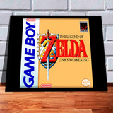 Quadro Decorativo Gamer Capa Legend Of Zelda A4 Game Boy
