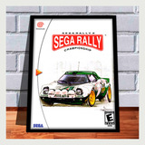 Quadro Decorativo Gamer Capa Sega Rally