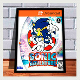 Quadro Decorativo Gamer Capa Sonic Adventure