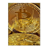 Quadro Decorativo Grande Bitcoin Moeda Virtual