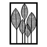 Quadro Decorativo Grande Folhas Vazado Decoração Para Casa M