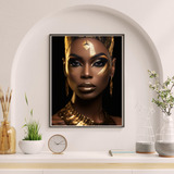 Quadro Decorativo Grande Luxo 120x90 Alteza Africana 01 Sala