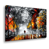 Quadro Decorativo Grande Tela Canvas Quarto Sala 150x100cm Cor Paisagem 06 Cor Da Armação Tecido Sobre Tela