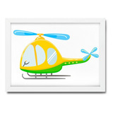 Quadro Decorativo Infantil Helicóptero - 4543g2
