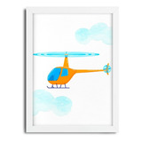 Quadro Decorativo Infantil Helicóptero - 4575g2
