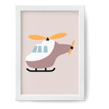Quadro Decorativo Infantil Helicóptero - 5301g4