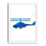Quadro Decorativo Infantil Helicóptero 4575g10