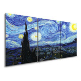 Quadro Decorativo Kit 3 Telas Noite