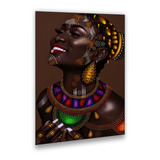 Quadro Decorativo Mulher Africana Negra Quarto Sala Hall