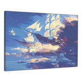 Quadro Decorativo Navio Veleiro Fantasia Canvas