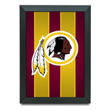 Quadro Decorativo Nfl Washington Redskins Poster 24x33cm