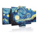 Quadro Decorativo Noite Estrelada Van Gogh