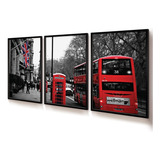 Quadro Decorativo Ônibus E Telefone Londres 60x90 Sala Trio