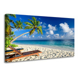 Quadro Decorativo Para Sala Praia Mar