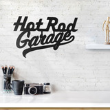 Quadro Decorativo Parede Veículos Hot Road Garage 30cm